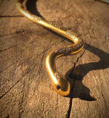 Vairam Schlange In Gold