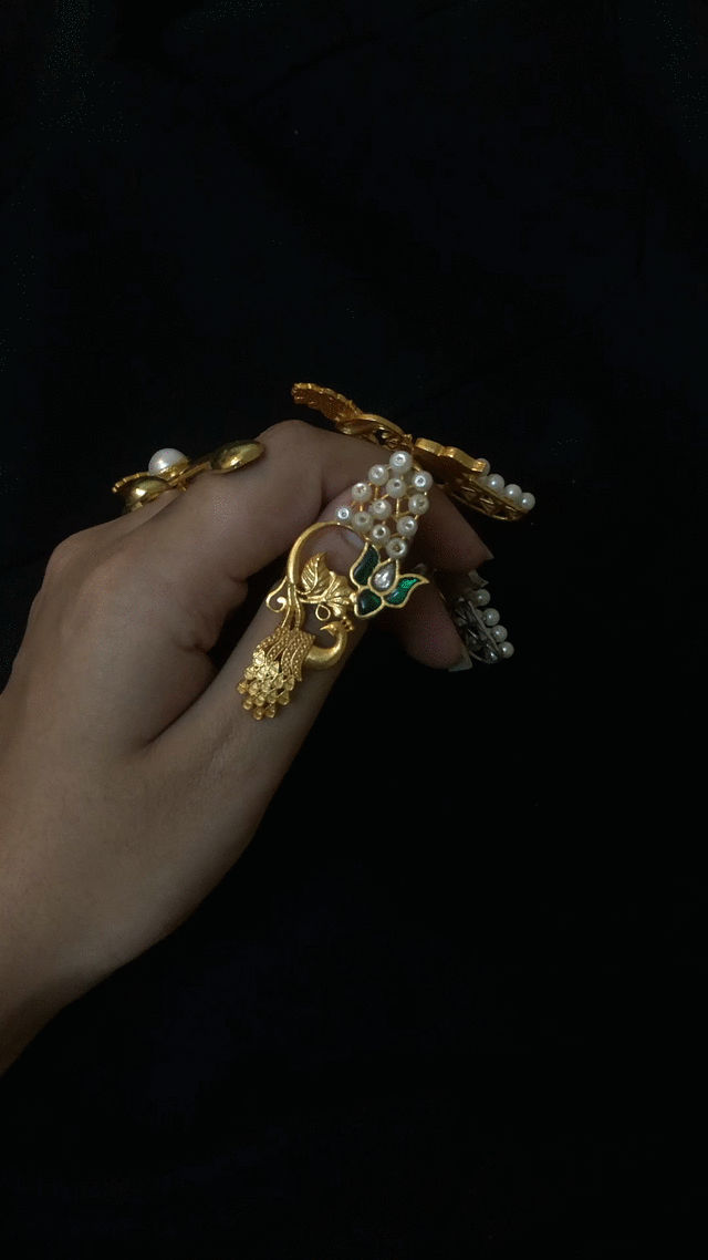 Peacock Nail Ring