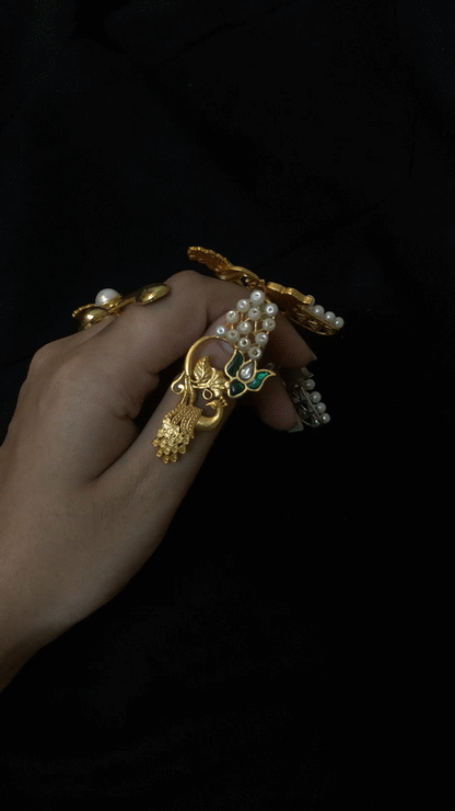 Peacock Nail Ring