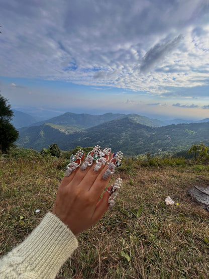 Peacock Nail Ring