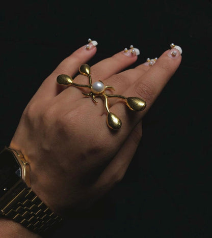Goddess Pearl Ring